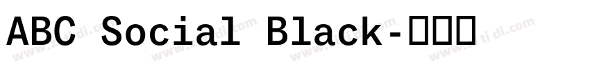 ABC Social Black字体转换